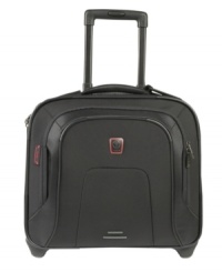 Now you're in business! The Tumi T-Tech wheeled business case takes you across town or cross country with your laptop, files and other business essentials safely in tow. An organized interior, removable computer compartment and smooth-rolling wheels make it easy to work from anywhere. Full Tumi warranty. Now you're in business! The Tumi T-Tech wheeled business case takes you across town or cross country with your laptop, files and other business essentials safely in tow. An organized interior, removable computer compartment and smooth-rolling wheels make it easy to work from anywhere. Full Tumi warranty.