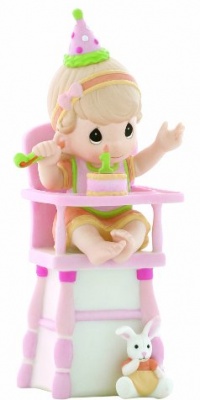 Precious Moments Hip, Hip, Hooray, You're One Year Old Today Girl Figurine Precious Moments Hip, Hip, Hooray, You're One Year Old Today Girl Figurine