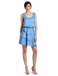Julie Dillon Women's Sleeveless Dress With Tiered Skirt Julie Dillon Women's Sleeveless Dress With Tiered Skirt