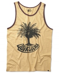 Time to chill. With this tank from Quiksilver, it's all about maximizing your relax look. Time to chill. With this tank from Quiksilver, it's all about maximizing your relax look.