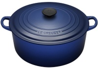 Le Creuset Enameled Cast-Iron 7-1/4-Quart Round French Oven, Cobalt Blue Le Creuset Enameled Cast-Iron 7-1/4-Quart Round French Oven, Cobalt Blue