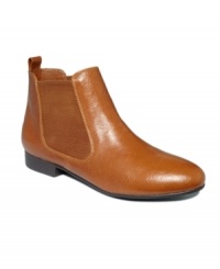 Simple style to serve you any season you desire! The Britt ankle booties by Chinese Laundry are a fashionable ankle boot in a slip-on silhouette with added elastic for stretchy comfort. Simple style to serve you any season you desire! The Britt ankle booties by Chinese Laundry are a fashionable ankle boot in a slip-on silhouette with added elastic for stretchy comfort.