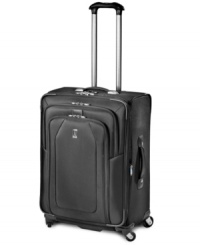 Here's a tip for the trip-pack smart with this easy-glide expandable spinner, which tackles twists and turns of busy terminals with incredible ease. A versatile removable suiter system and extra-wide hold-down straps guarantee a fashionable arrival free from wrinkles & creases-getting there just got easy! Lifetime warranty. Here's a tip for the trip-pack smart with this easy-glide expandable spinner, which tackles twists and turns of busy terminals with incredible ease. A versatile removable suiter system and extra-wide hold-down straps guarantee a fashionable arrival free from wrinkles & creases-getting there just got easy! Lifetime warranty.