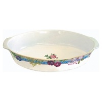 Millefleurs was inspired by flowers in a European garden as well as antique tableware. Its delicate renderings of pansies, roses, and thistles are blended with a vintage border in a contemporary color palette. Sophisticated, yet fresh and youthful. Dishwasher and microwave safe (for reheating only).