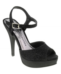 It'll be hard to avoid the spotlight in these glittery shoes. Chinese Laundry's Hide Out platform pumps will shine bright all night long. It'll be hard to avoid the spotlight in these glittery shoes. Chinese Laundry's Hide Out platform pumps will shine bright all night long.