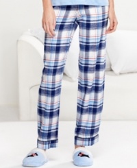 Lounge around in stylish comfort with Charter Club's Critters flannel pajama pants.