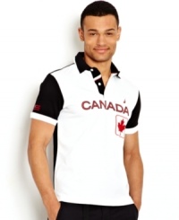 Get the style to celebrate our neighbors from the north with this Canada polo shirt from Nautica. Get the style to celebrate our neighbors from the north with this Canada polo shirt from Nautica.
