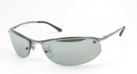 Ray Ban Sunglasses RB3179 Top Bar 004/82 Gunmetal/Silver Polarized Mirror, 63mm Ray Ban Sunglasses RB3179 Top Bar 004/82 Gunmetal/Silver Polarized Mirror, 63mm