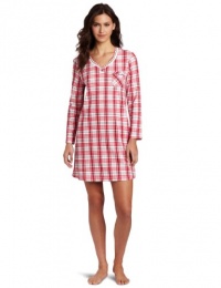 Karen Nueburger Women's Pop Long Sleeve Henley Nightshirt Karen Nueburger Women's Pop Long Sleeve Henley Nightshirt