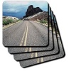 Texas, Big Bend NP, Robert Maxwell Drive - US44 LNO0047 - Luc Novovitch - Set Of 8 Coasters - Soft