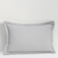 Fashioned from a luxe, cotton metelassé, this pillow is embellished with a textured geometric pattern allover. Elegant with trim, it complements the Vintage Tiles collection. Fashioned from a luxe, cotton metelassé, this pillow is embellished with a textured geometric pattern allover. Elegant with trim, it complements the Vintage Tiles collection.