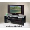 47-Inch Wide TV Stand- A/V Combination Unit in High Gloss Black Lacquer-by Elite
