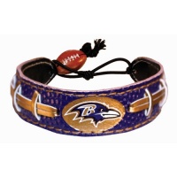 Baltimore Ravens Team Color NFL Football Bracelet Baltimore Ravens Team Color NFL Football Bracelet