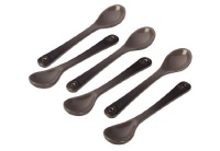 Le Creuset Stoneware Set of 6 Teaspoons, Truffle Le Creuset Stoneware Set of 6 Teaspoons, Truffle