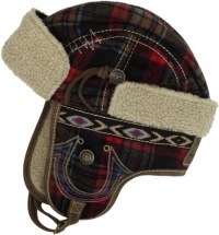 True Religion Men's Wooly Check Trapper, Red, Large/X-Large True Religion Men's Wooly Check Trapper, Red, Large/X-Large