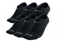 Nike Dri-Fit Cushion No Show Socks (6 Pack) Medium Black Nike Dri-Fit Cushion No Show Socks (6 Pack) Medium Black