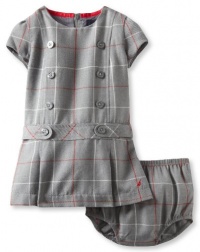 Nautica Sportswear Kids Baby-girls Infant Short Sleeve Plaid Dress, Medium Grey Heather, 18 Months Nautica Sportswear Kids Baby-girls Infant Short Sleeve Plaid Dress, Medium Grey Heather, 18 Months