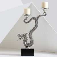 Natori Standing Small Dragon Candelabra, 8.75 by 4 by 22.25-Inch