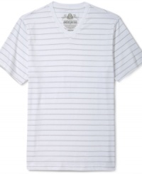 Get back to basics with this easy-wear V-neck tee from American Rag. Get back to basics with this easy-wear V-neck tee from American Rag.
