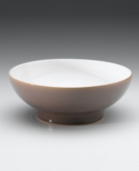 A lovely cocoa palette highlighted by warm amber tones lends this Denby dinnerware and dishes collection a more elegant earthiness. Coordinate solid Truffle and striped Truffle Layers pieces for flattering tabletop contrast. A lovely cocoa palette highlighted by warm amber tones lends this Denby dinnerware and dishes collection a more elegant earthiness. Coordinate solid Truffle and striped Truffle Layers pieces for flattering tabletop contrast.