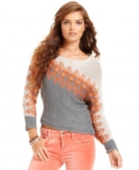 Fair Isle knit gets a modern makeover with this off-the-shoulder sweater by Free People -- a hot fall layering piece! Fair Isle knit gets a modern makeover with this off-the-shoulder sweater by Free People -- a hot fall layering piece!