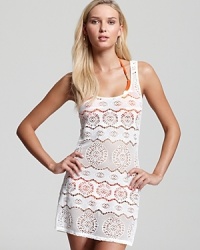 Ralph Lauren Blue Label's crochet cover up is as timeless as it is versatile. Style it with a bohemian bent or go for preppy polish with your favorite warm weather accessories. Ralph Lauren Blue Label's crochet cover up is as timeless as it is versatile. Style it with a bohemian bent or go for preppy polish with your favorite warm weather accessories.