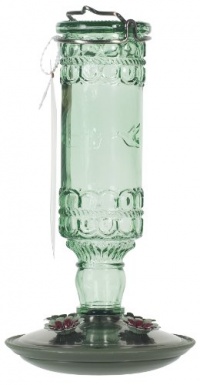 Perky-Pet 8108-2 Green Antique Bottle 10-Ounce Glass Hummingbird Feeder Perky-Pet 8108-2 Green Antique Bottle 10-Ounce Glass Hummingbird Feeder