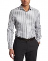 Perry Ellis Men's Long Sleeve Stripe Woven Shirt