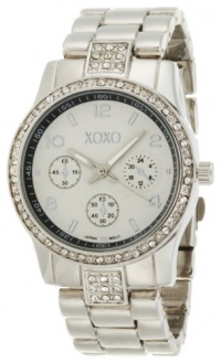 XOXO Women's XO5203 Rhinestone Accent Silver-tone Bracelet Watch XOXO Women's XO5203 Rhinestone Accent Silver-tone Bracelet Watch