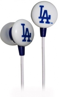 iHip MLF10169LAD MLB Los Angeles Dodgers Printed Ear Buds, Blue