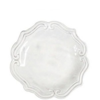 Vietri Incanto White Baroque Salad Plate 9 in D (Set of 2) Vietri Incanto White Baroque Salad Plate 9 in D (Set of 2)