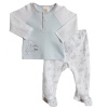 ABSORBA Baby-Boys Newborn 2 Piece Footed Pant Set