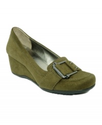 No matter where in the world you wear them, the Atlas wedges from Marc Fisher are as sensible as they are stylish! A buckle hardware embellishment adds decorative detail, while the low wedge heel makes them comfortable. A Macy's Exclusive! No matter where in the world you wear them, the Atlas wedges from Marc Fisher are as sensible as they are stylish! A buckle hardware embellishment adds decorative detail, while the low wedge heel makes them comfortable. A Macy's Exclusive!