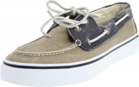 Sperry Top Sider Bahama 2 Eye Mens SZ 9.5 Tan Navy/Taupe New Canvas Boat Shoes Sperry Top Sider Bahama 2 Eye Mens SZ 9.5 Tan Navy/Taupe New Canvas Boat Shoes