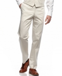 The perfect tan. In a warm-weather palette, these Calvin Klein pants lighten up your dress wardrobe. The perfect tan. In a warm-weather palette, these Calvin Klein pants lighten up your dress wardrobe.