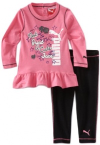 Puma - Kids Baby-Girls Infant Fashion Legging Set, Azalea, 24 Months Puma - Kids Baby-Girls Infant Fashion Legging Set, Azalea, 24 Months