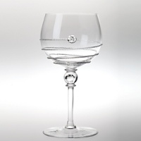Mouth-blown by artisans in the hills of Prague, this Juliska wine glass is especially thin, making it an unexpected pleasure to drink from. Being handmade, no two pieces of Juliska are identical. Mouth-blown by artisans in the hills of Prague, this Juliska wine glass is especially thin, making it an unexpected pleasure to drink from. Being handmade, no two pieces of Juliska are identical.