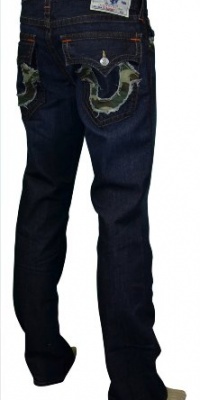 True Religion Brand Men's Camouflage Flap Pocket Denim Jeans True Religion Brand Men's Camouflage Flap Pocket Denim Jeans