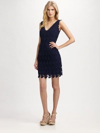 A new classic, this lace shift features a fascinating sailboat pattern and a head-turning, body-hugging fit. V-neckSleevelessIntricate hemConcealed back zipperFully linedAbout 21 from natural waistCottonDry cleanImported Model shown is 5'10 (177cm) wearing US size 4. A new classic, this lace shift features a fascinating sailboat pattern and a head-turning, body-hugging fit. V-neckSleevelessIntricate hemConcealed back zipperFully linedAbout 21 from natural waistCottonDry cleanImported Model shown is 5'10 (177cm) wearing US size 4.