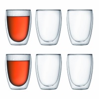Bodum Pavina Double-Wall Insulated 12-Ounce Glasses, Set of 6 Bodum Pavina Double-Wall Insulated 12-Ounce Glasses, Set of 6