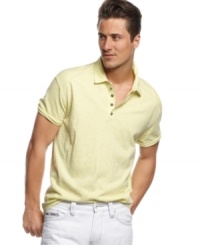 Put away the patterns - this polo shirt from INC International Concepts is a solid seasonal addition. Put away the patterns - this polo shirt from INC International Concepts is a solid seasonal addition.