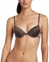 Calvin Klein Women's Tonal Roses Push Up Bra, Twilight, 36c