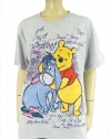 Disney Winnie the Pooh & Eeyore T-shirt Top Just Sweet Grey Plus Size