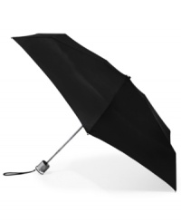 Small enough to fit in a purse or bag, this tiny umbrella by Totes is the perfect rainy day companion.