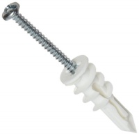 TOGGLER Drywall Anchor, Nylon, Self-Drilling, 1-5/8 Length (Pack Of 20) TOGGLER Drywall Anchor, Nylon, Self-Drilling, 1-5/8 Length (Pack Of 20)
