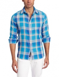Benson Men's Marvin Long Sleeve 1 Pocket Pattern Woven Shirt Benson Men's Marvin Long Sleeve 1 Pocket Pattern Woven Shirt