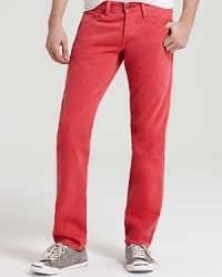 Richly hued jeans are just bright for a season full of color, and with a straight leg silhouette this pair from True Religion has truly classic appeal. Richly hued jeans are just bright for a season full of color, and with a straight leg silhouette this pair from True Religion has truly classic appeal.