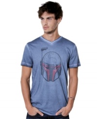 Hunting great style is is with this Boba Fett graphic t-shirt from Marc Ecko Cut & Sew. Hunting great style is is with this Boba Fett graphic t-shirt from Marc Ecko Cut & Sew.