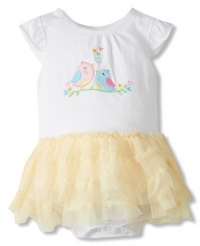 Absorba Baby-Girls Newborn Bird Skirted Tutu Bodysuit Absorba Baby-Girls Newborn Bird Skirted Tutu Bodysuit