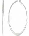 Stainless Steel Round Hoop Earrings (45mm Diameter)